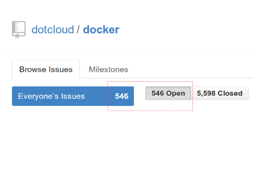 Docker GitHub issues
